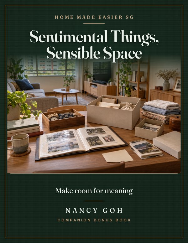 Sentimental Things, Sensible Space bonus book cover